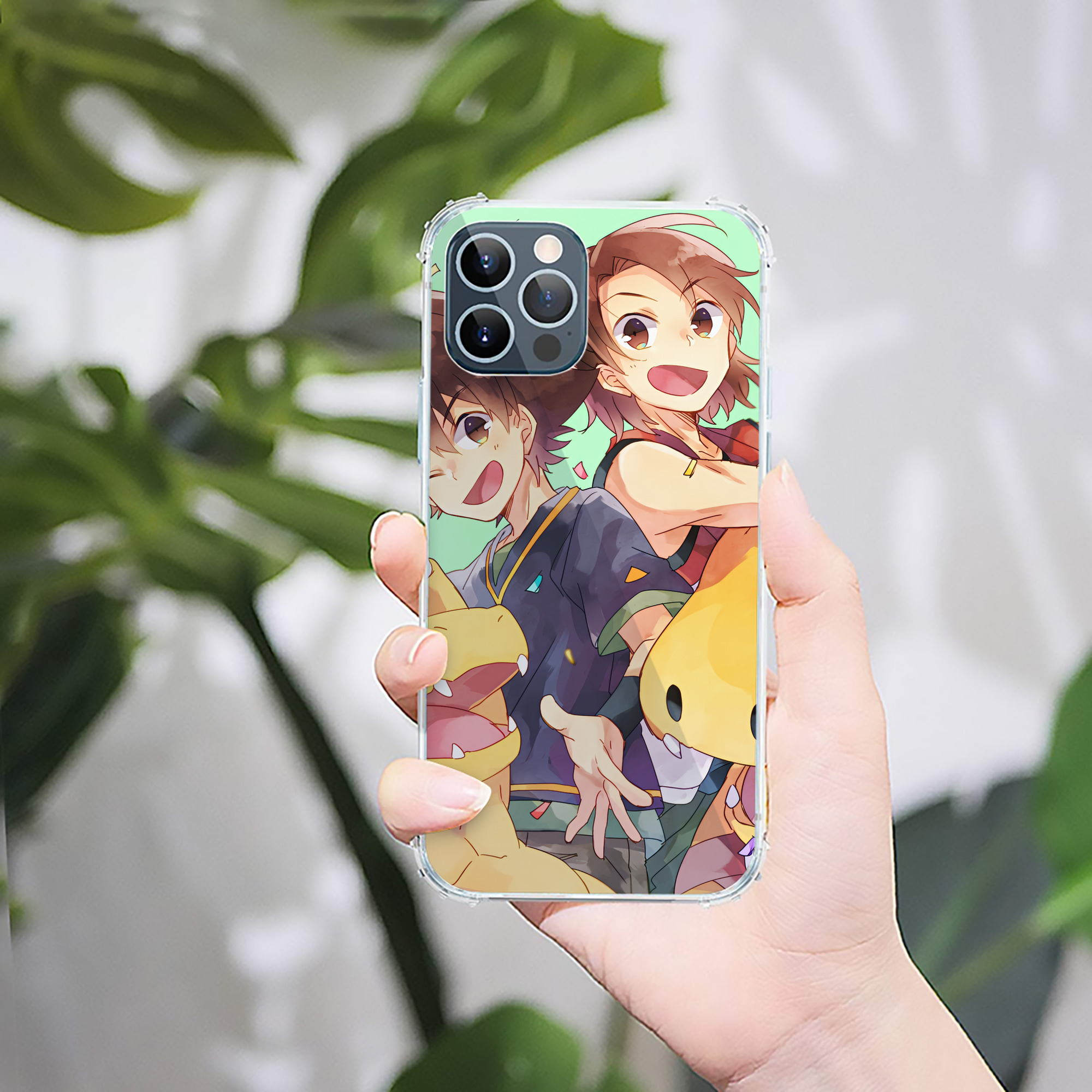 （画像用） Digimon デジタルモンスター/デジモン 【iPhone 12シリーズ対応】透明スマホケース（クリアソフトケース）